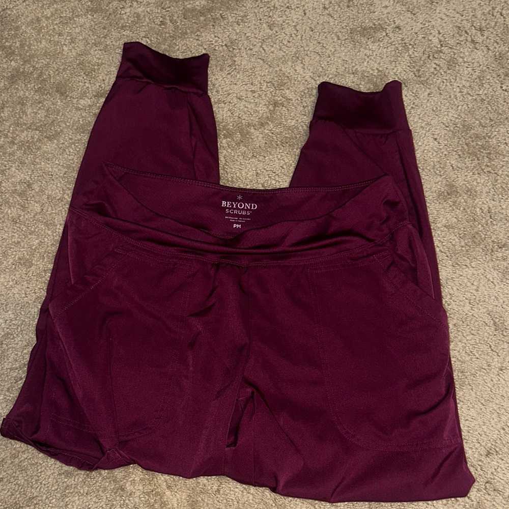 Beyond Scrubs Burgundy Pants